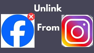 How To Unlink Facebook From Instagram  How To Remove Facebook from Instagram [upl. by Cousins207]