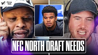 BIGGEST draft needs for the NFC North  Zero Blitz  Yahoo Sports [upl. by Aibat448]