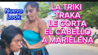 LA TRIKI TRAKA LE CORTA EL CABELLO A MARIELENANUEVO LOOK [upl. by Luane]