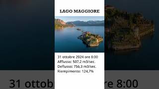 Lago Maggiore livelli idrometrici 31 ottobre 2024 ore 8 short [upl. by Minardi725]