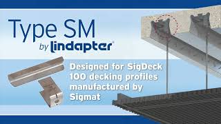 Type SM decking fixing by Lindapter [upl. by Eselahc180]