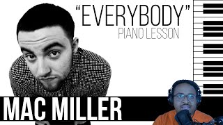 Mac Miller  Everybody Piano Lesson [upl. by Emie]