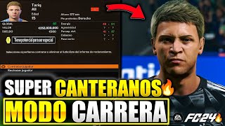 🔥COMO TENER la MEJOR CANTERA de MODO CARRERA en EA SPORTS FC 24😱✅ [upl. by Rudelson]