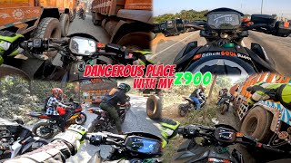 Bhayankar place Re Sabu Rider Fasi Gole😨 Saturday Ride viralvideo viralshort z900 [upl. by Luaped]