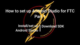 FTC Programming Tips How to Set Up Android Studio for FTC Part 1 [upl. by Adien]