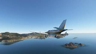 Landing op St Barthelemy MSFS2020 in 4K [upl. by Aicertal]