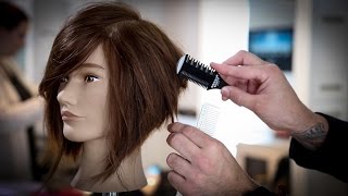 How To Cut A Stacked Bob Haircut Tutorial  Stacked Bob With A Razor  MATT BECK VLOG 74 [upl. by Dnaltiac214]