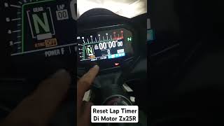 Cara Reset lap timer zx25r zx25r zx25rterbaru zx25rindonesia [upl. by Silma]