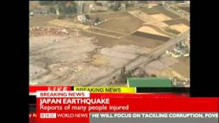 Japan Tsunami 2011  2 Minutes Of Mass Destruction  تسونامي اليابان [upl. by Johna]