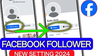 How to activate follower option in facebook account 2024  Followers on Facebook Settings 2024 [upl. by Rodge]