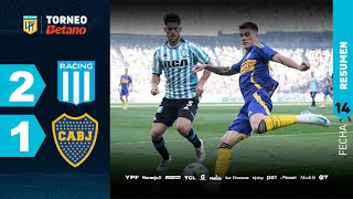 RACING 2  1 BOCA I Resumen del partido  TorneoBetano 2024 [upl. by Publus]