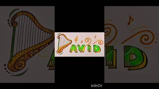 DAVID and his harp calligraphy biblicalcharacters christianart drawing art shorts trending [upl. by Lawford714]