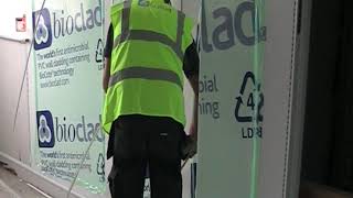 How to fit hygienic wall cladding  Installing a BioClad wall panel [upl. by Dnomzed406]