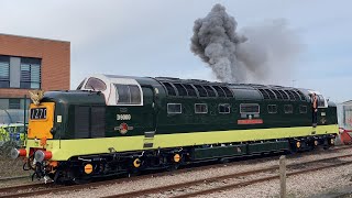 DELTIC AND CLASS 40 At York With Two Deltic ENGINE START UPS 55022 amp 40023  261123 [upl. by Filide513]