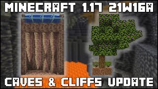 Minecraft 117  Snapshot 21w16a  Growing Dripstone amp Azalea Trees [upl. by Aillil]