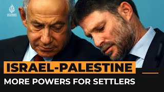 Farright Israeli minister given more powers over Palestinians  Al Jazeera Newsfeed [upl. by Veno]