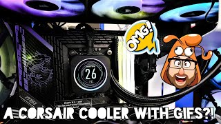 Corsair H150i Elite LCD install and benchmarks  gifs and good times [upl. by Lietman]