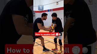 How to receive volleyball trending vollyball viral shortsfeed volleyballworld verticaljump [upl. by Ahtibat]