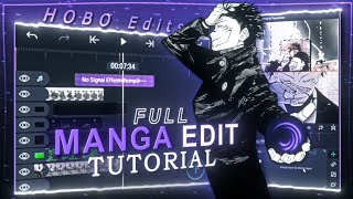 Full manga edit tutorial on alight motion [upl. by Anaiq]