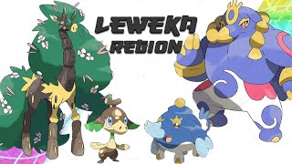 Complete Pokedex  Leweka Pokemon Region African amp Egyptian Fakemon Region [upl. by Dickman]