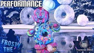 Donut Performs quotFrosty The Snowmanquot By Gene Autry  Masked Singer  S10 SingAlong [upl. by Oniratac]