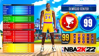 BEST CENTER BUILD in NBA 2K22 CURRENT GEN GAMEBREAKING [upl. by Dib761]