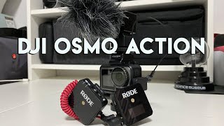 DJI Osmo Action Cynova Audio Adapter  Rode Wireless Go Takstar SGC698 amp Rode VideoMic Compact [upl. by Odnumyer589]