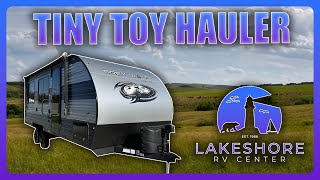 Smallest Toy Hauler on the Lot  2024 Grey Wolf 18RR [upl. by Saturday]