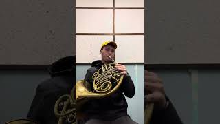 French Horn Playing test 6 [upl. by Nonnarb]