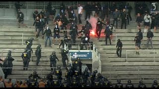 Copenhagen hooligans storm Brondby stadium 06082017 [upl. by Neri]