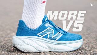 Review New Balance More v5  The King of Softness Strikes Again [upl. by Suciram]