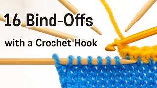 16 BindOffs with a Crochet Hook [upl. by Adaliah]