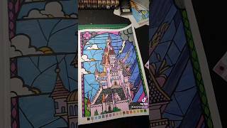 Test feutre action paillettes coloriages coloriagemystère disney satisfying drawing feutres [upl. by Kazue]