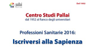 Sapienza iscriversi al test 2016 per le Professioni Sanitarie [upl. by Norrehc476]