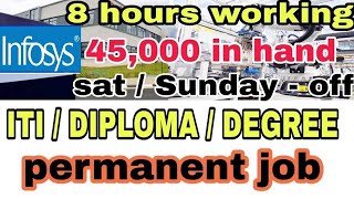 Infosys CompanyMechanical JobDiploma JobJob In ChennaiJob In HyderabadJob Vacancy 2023It Job [upl. by Cadel]