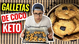 🍪GALLETAS keto con harina de COCO 10 MINUTOS [upl. by Nylorak613]