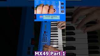 Part 1  Demo of ADSR and other basic subtractive synthesis elements using a Yamaha MX49 [upl. by Koral]