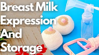 How To Hand Express And Store Breast Milk Step By Step For Beginner [upl. by Nuahsar]