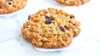 Chewy Oatmeal Raisin Cookies Recipe [upl. by Sashenka]