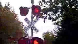 1 MILLION VIEWS Amtrak  High Street Railroad crossing in Amherst MA [upl. by Javed]