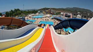 Yali Castle Aquapark Rainbow Slide [upl. by Fernand]