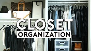 SMALL CLOSET ORGANIZATION  AFFORDABLE CLOSET STORAGE IDEAS 2018  Nastazsa [upl. by Atnamas695]