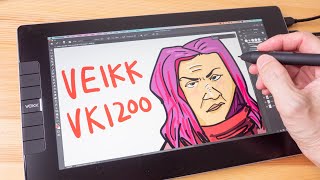 Review Veikk VK1200 pen display 116inch 99 sRGB [upl. by Ahsyad781]