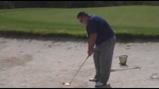 Sand trap swing form and techniques from Loco4Golf Pro Gary Balliet [upl. by Beatrice]