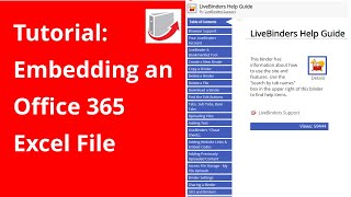 Digital Binders Embedding an Office 365 Excel File [upl. by Zetrok]