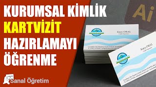 Kurumsal Kimlik Kartvizit Hazırlama  illustrator [upl. by Rothschild]