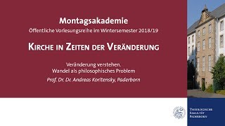 Montagsakademie  Kirche in Zeiten der Veränderung  Vortrag Andreas Koritensky 28012019 [upl. by Bette648]