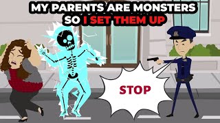 My parents are monsters so I set them up storyanimated Animation [upl. by Wrightson274]