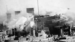 Burning of SS Normandie 1942 [upl. by Rammus]