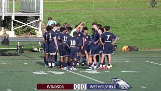 9624 Wethersfield Boys Soccer vs Windsor [upl. by Winne429]